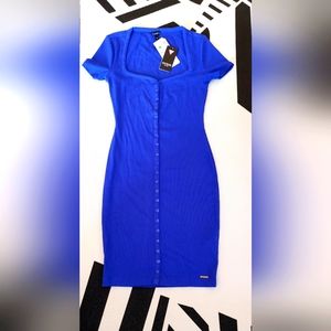 🔶GUESS🔶ECO Mills Mimi Ribbed Dress Sz XS